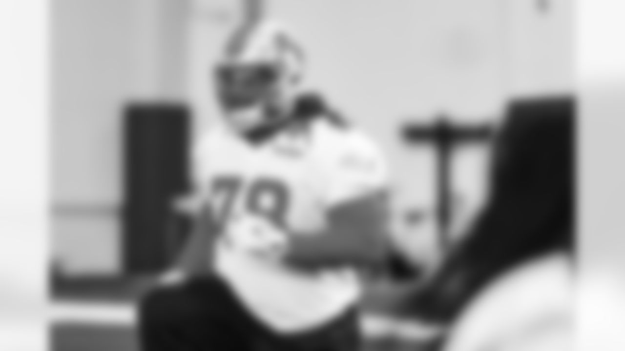 Detroit Lions defensive lineman Tyler Lacy (78) during practice at the Meijer Performance Center on Dec. 2, 2025 in Allen Park, Mich. (Jeff Nguyen/Detroit Lions)