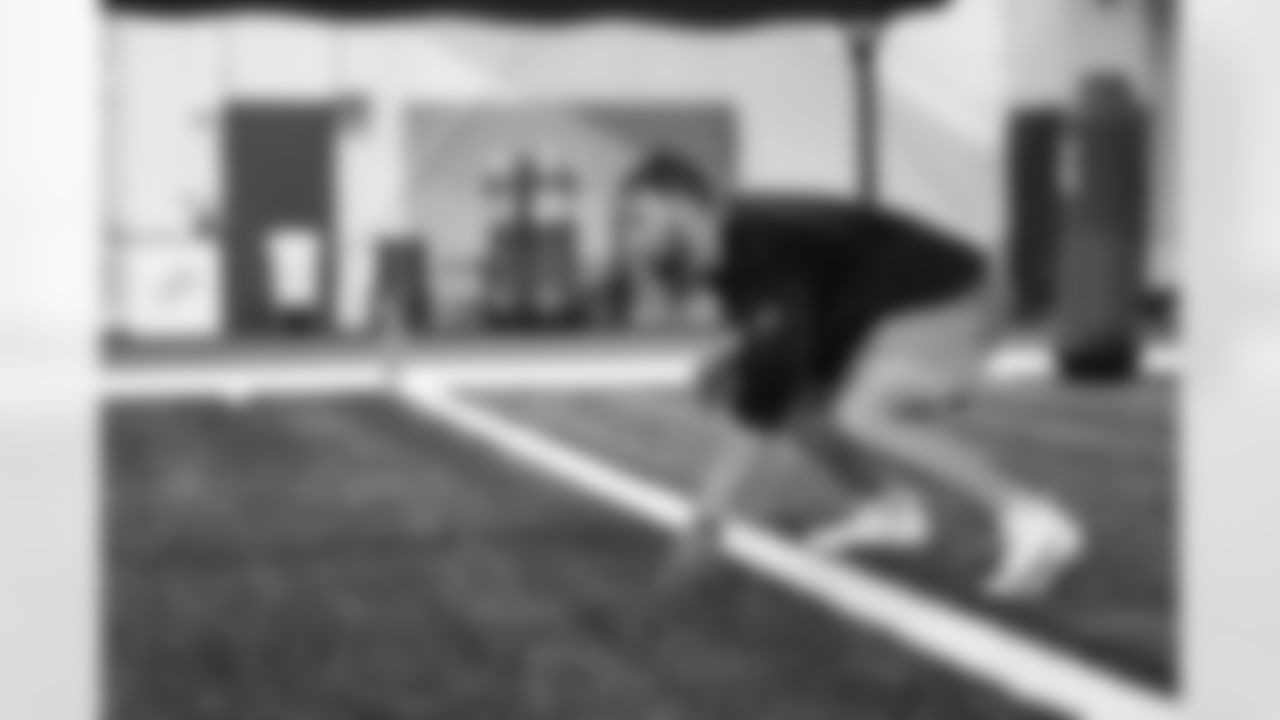 Detroit Lions tight end Brock Wright (89) during offseason workouts at the Meijer Performance Center on May 8, 2025 in Allen Park, Mich. (Jeff Nguyen/Detroit Lions)