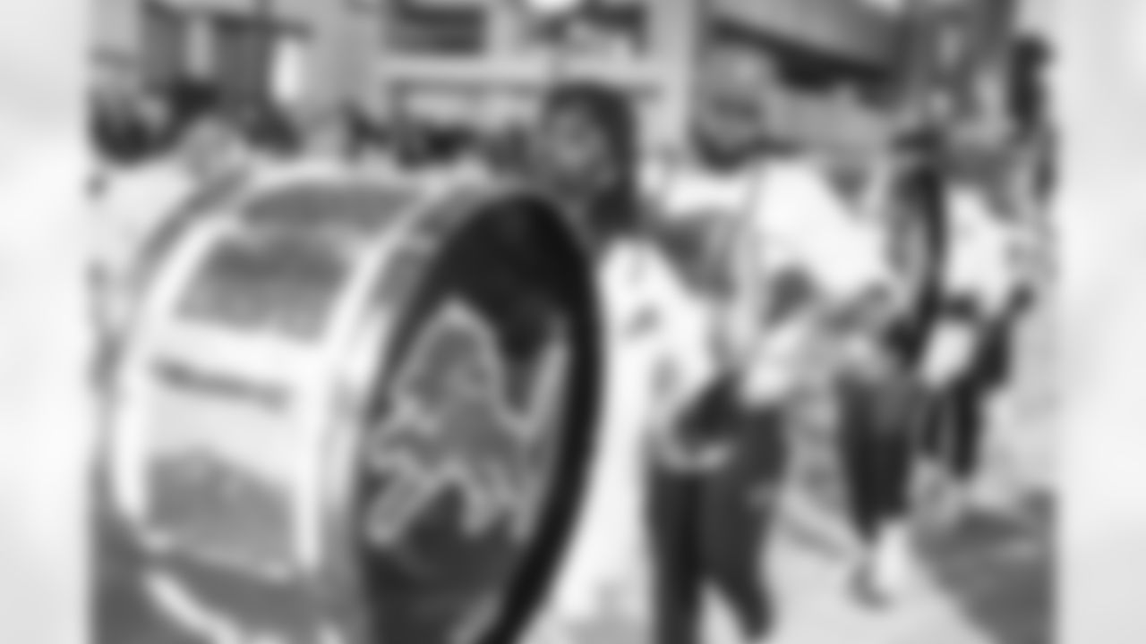 Detroit Lions Honolulu Boom performs before an NFL football game against the Dallas Cowboys on Thursday, Dec. 4, 2025 in Detroit. (Mike Ferdinande/Detroit Lions)