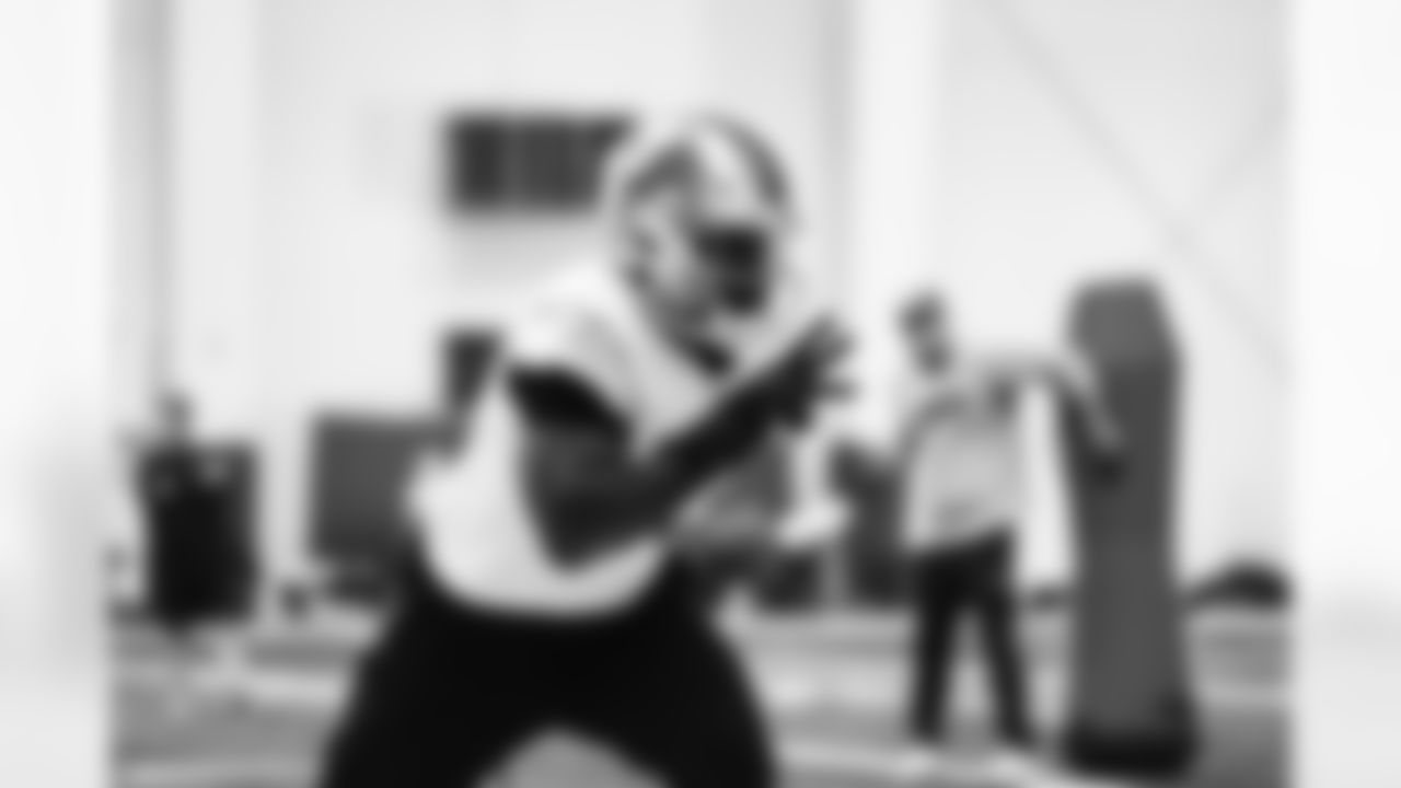 Detroit Lions defensive lineman Charles Harris (53) during practice at the Lions training facility in Allen Park, MI on November 10, 2023. (Jeff Nguyen/Detroit Lions)