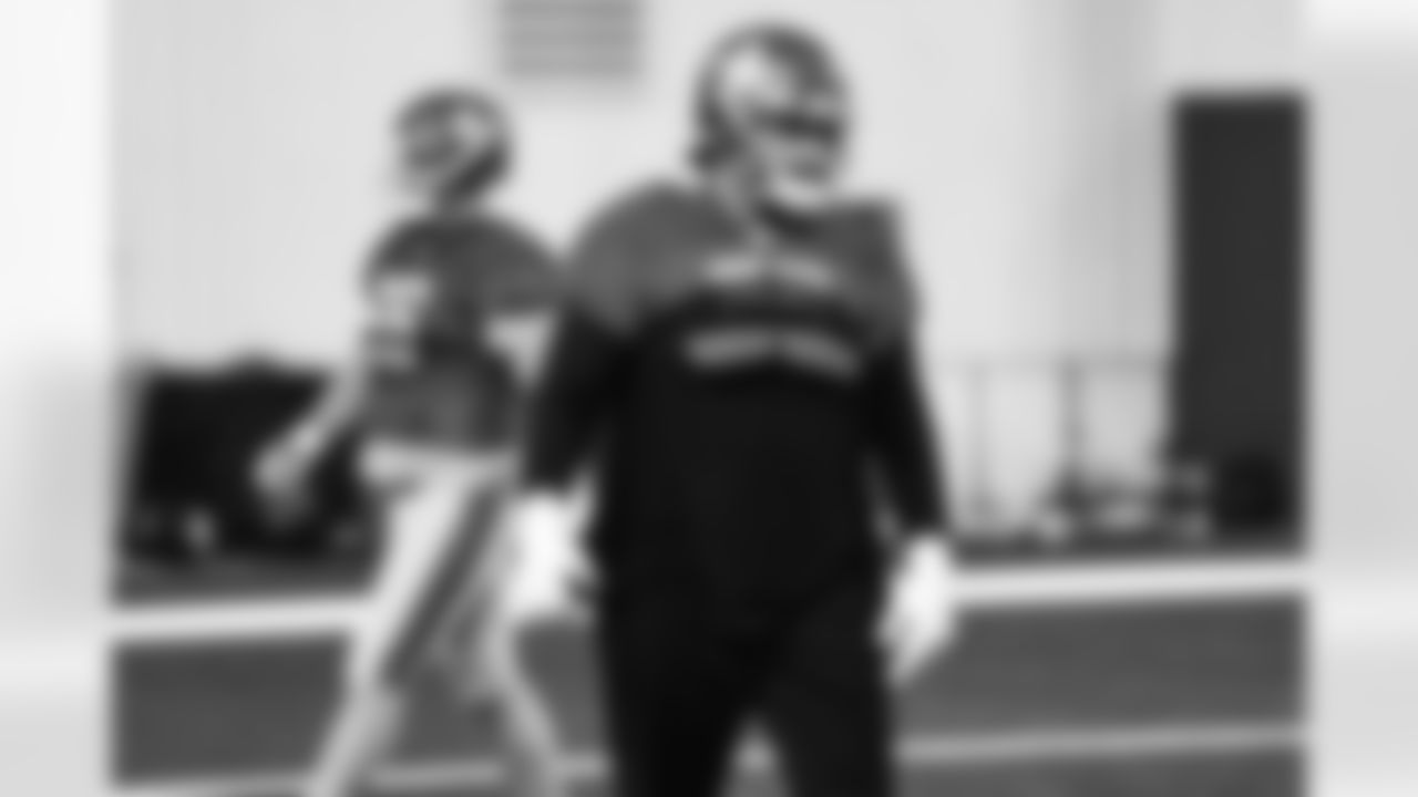 Detroit Lions guard Jonah Jackson (73) during practice at the Lions training facility in Allen Park, MI on January 4, 2024. (Jeff Nguyen/Detroit Lions)