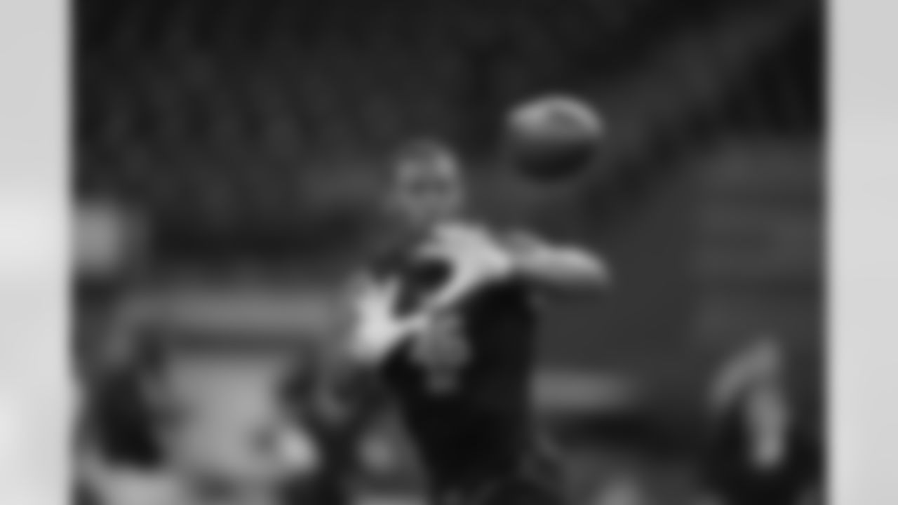 Georgia wide receiver Colbie Young (46) runs a drill at the NFL football scouting combine in Indianapolis, Saturday, Feb. 28, 2026. (AP Photo/Michael Conroy)