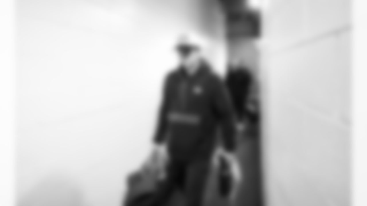 Detroit Lions kicker Jake Bates (39) arrives to an NFL football game against the Chicago Bears on Sunday, Jan. 4, 2026 in Chicago. (Jeff Nguyen/Detroit Lions via AP)