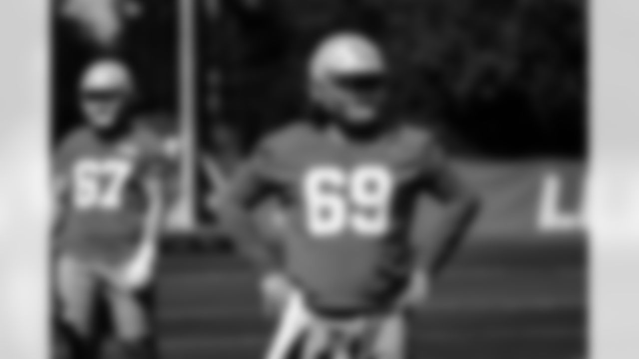 Detroit Lions offensive lineman Tate Ratledge during rookie minicamp at the Meijer Performance Center on May 9, 2025 in Allen Park, Mich. (Jeff Nguyen/Detroit Lions)