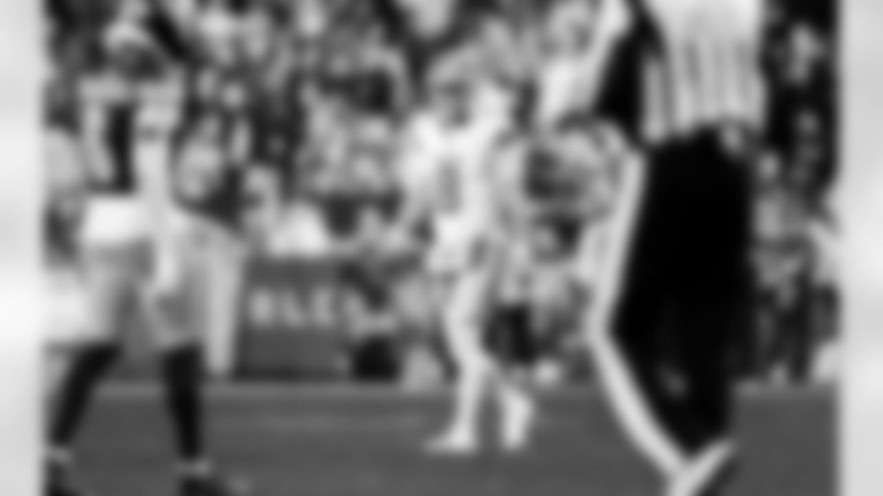 Detroit Lions quarterback Kyle Allen (8) during an NFL football game against the Washington Commanders on Sunday, Nov. 9, 2025 in Landover, Md. (Jeff Nguyen/Detroit Lions via AP)