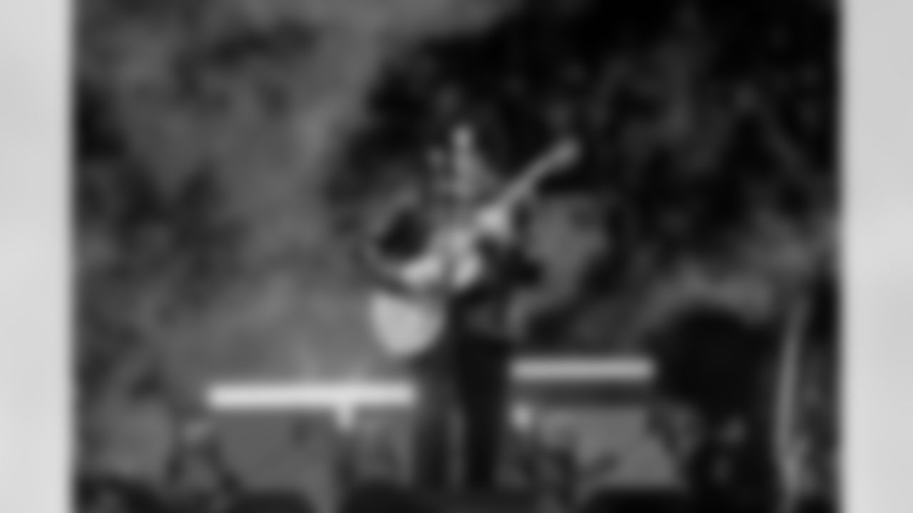 Jack White performs during the Thanksgiving Halftime Show powered by Verizon during an NFL football game against the Green Bay Packers on Thursday, Nov. 27, 2025 in Detroit. (Jeff Nguyen/Detroit Lions via AP)