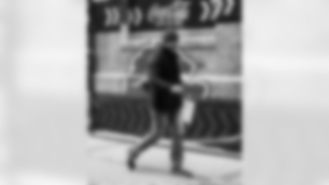 Detroit Lions head coach Dan Campbell arrives to an NFL football game against the Pittsburgh Steelers on Sunday, Dec. 21, 2025 in Detroit. (Jeff Nguyen/Detroit Lions via AP)