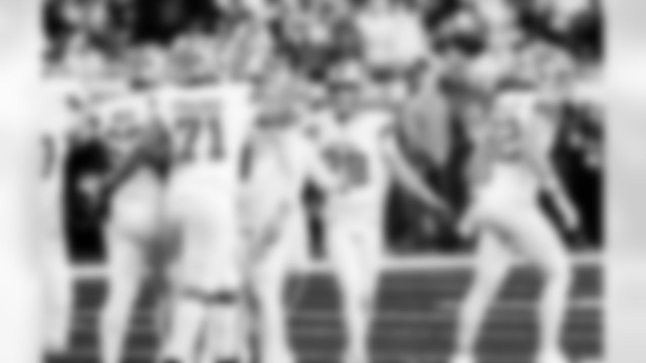 Detroit Lions kicker Jake Bates (39) during an NFL football game against the Dallas Cowboys on Thursday, Dec. 4, 2025 in Detroit. (Jeff Nguyen/Detroit Lions via AP)