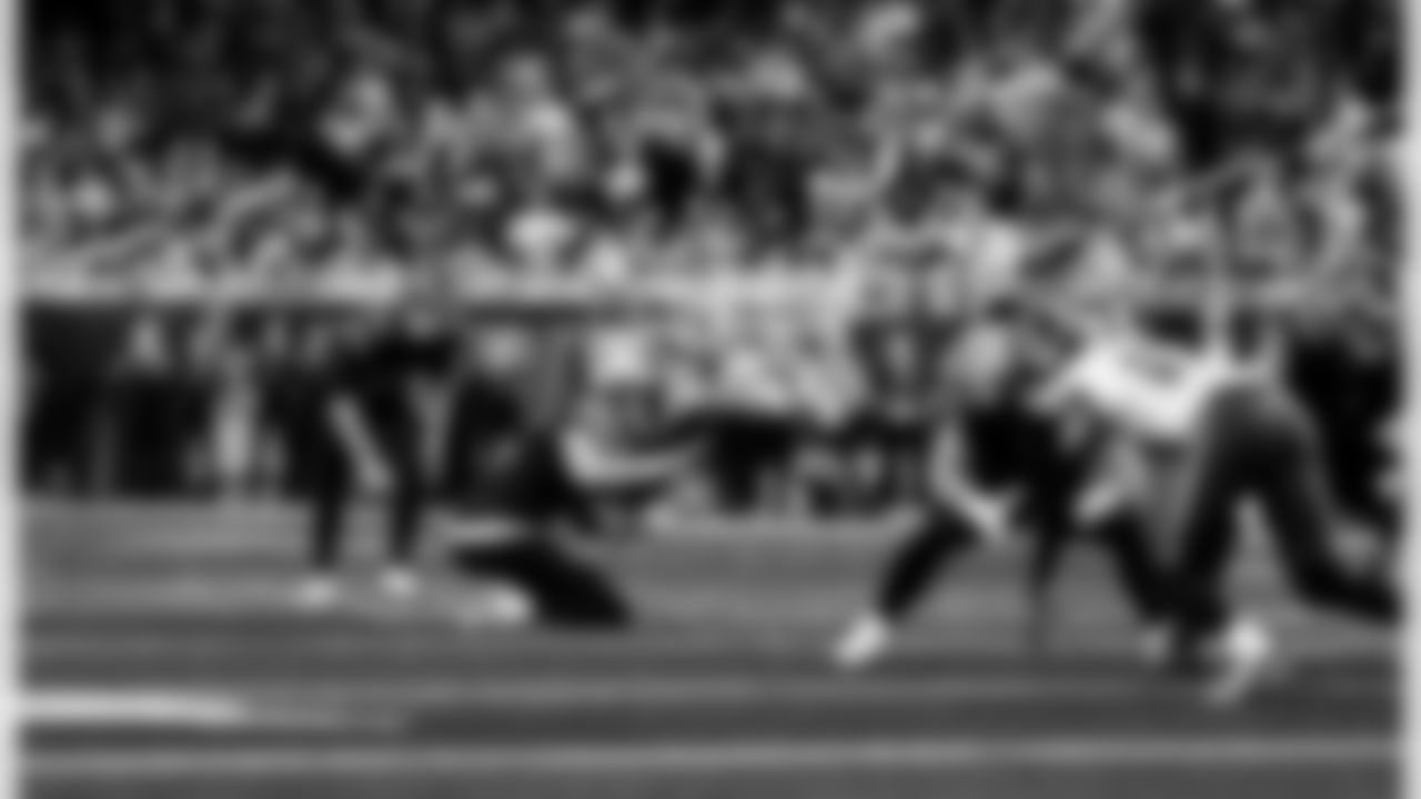 Detroit Lions kicker Jake Bates (39) kicks a field goal during an NFL football game against the Tampa Bay Buccaneers on Monday, Oct. 20, 2025 in Detroit. (Jeff Nguyen/Detroit Lions via AP)