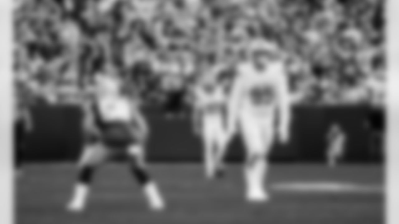 Detroit Lions kicker Jake Bates (39) kicks off during an NFL football game against the Green Bay Packers on Sunday, Sept. 7, 2025, in Green Bay, Wis. (Jeff Nguyen/Detroit Lions via AP)