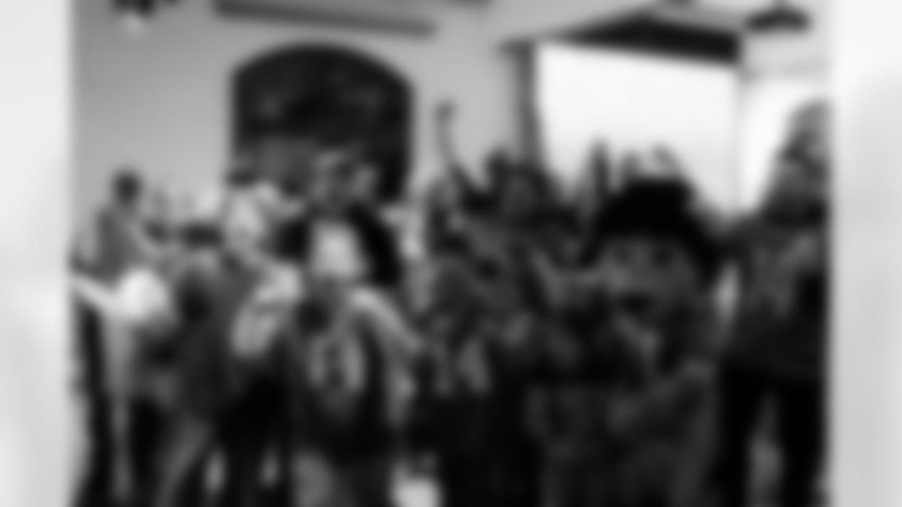 Fans attend a Thanksgiving game watch party on Thursday, Nov. 27, 2025 in Cologne, Germany. (Felix Lindenbeck/Detroit Lions via AP)