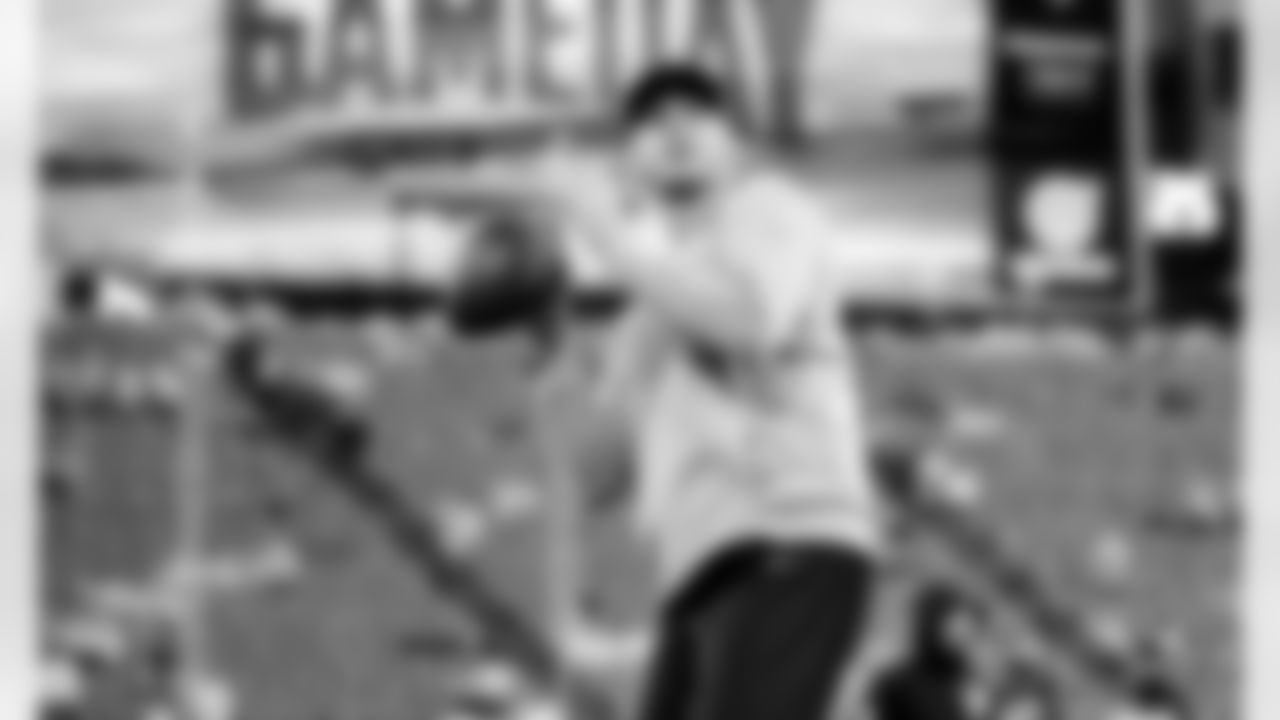 Detroit Lions quarterback Jared Goff (16) before an NFL football game against the Minnesota Vikings on Thursday, Dec. 25, 2025 in Minneapolis. (Jeff Nguyen/Detroit Lions via AP)