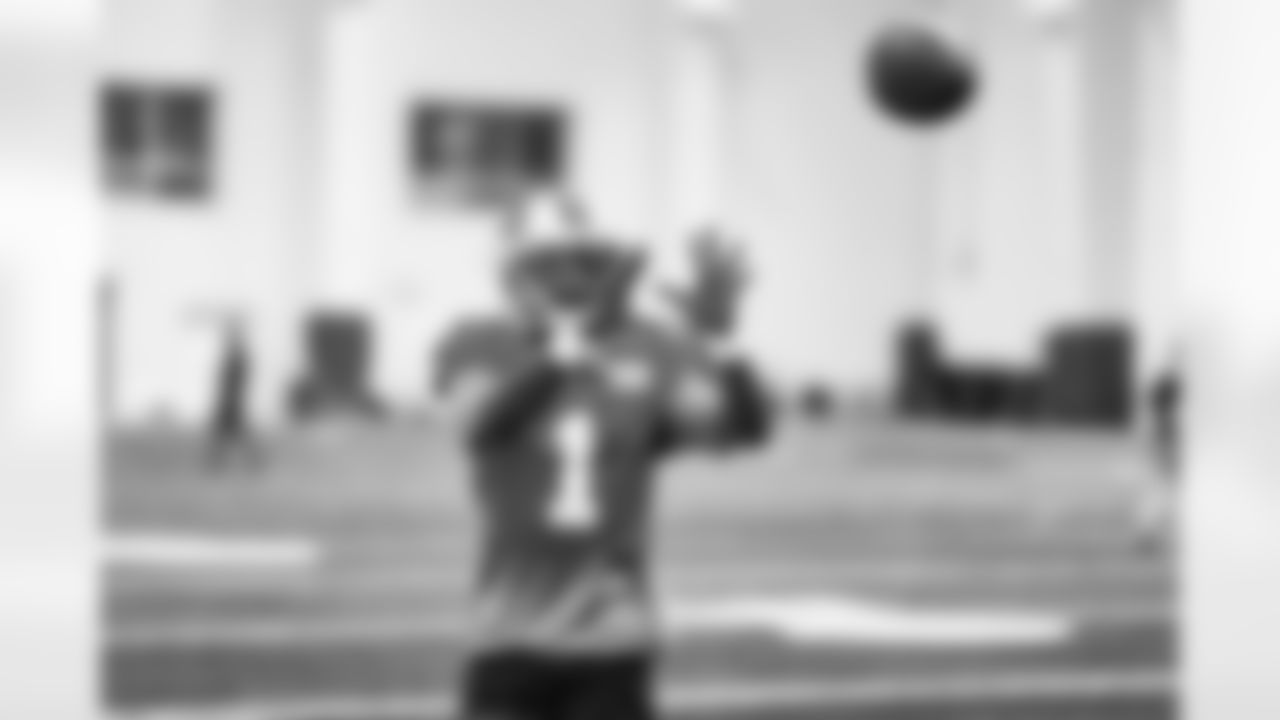 Detroit Lions wide receiver Jameson Williams (1) during training camp at the Meijer Performance Center on Aug. 18, 2025 in Allen Park, Mich. (Jeff Nguyen/Detroit Lions)