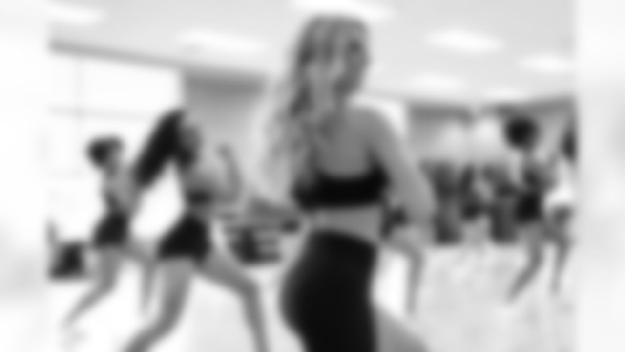Contestants perform during the Detroit Lions Cheerleaders final look auditions at Lifetime Fitness on May 12, 2025 in Bloomfield Hills, Mich. (Mike Ferdinande/Detroit Lions)