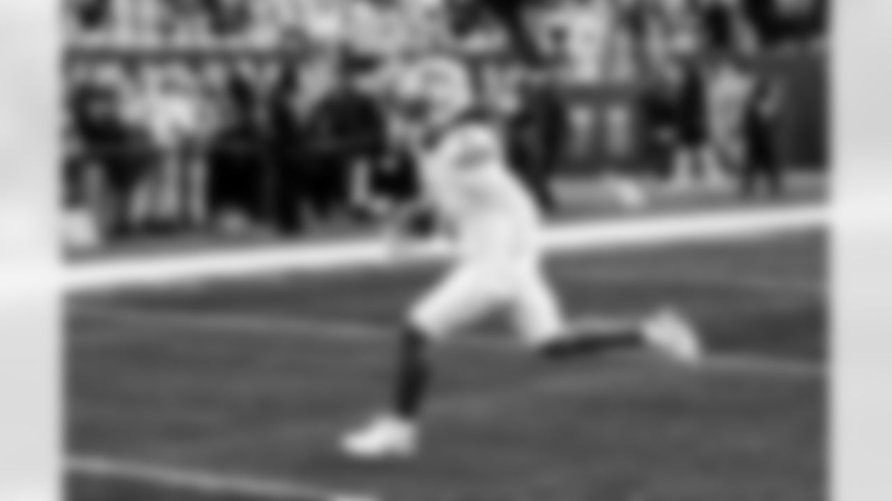 Detroit Lions running back Jahmyr Gibbs (0) before an NFL football game against the Chicago Bears on Sunday, Jan. 4, 2026 in Chicago. (Jeff Nguyen/Detroit Lions via AP)