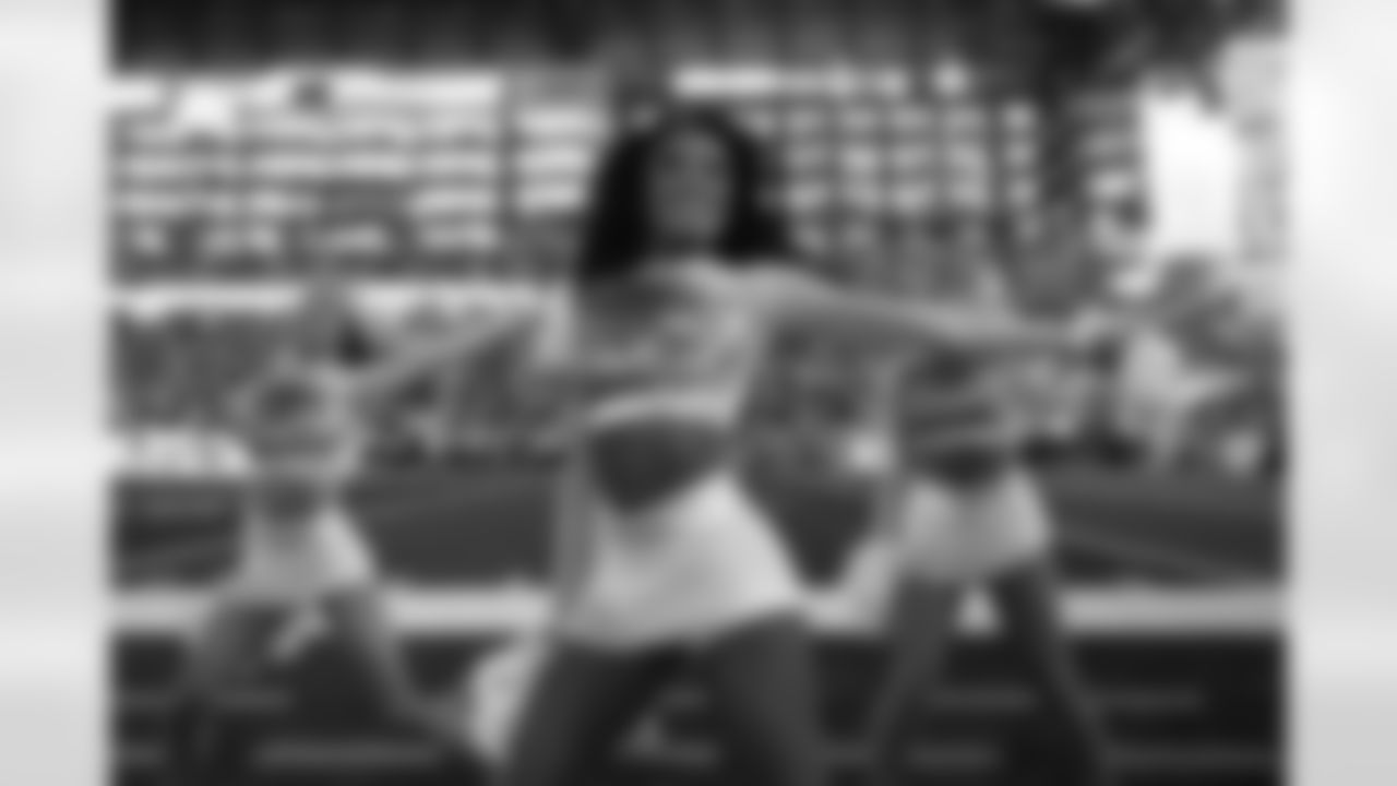 Detroit Lions Cheerleaders perform during an NFL football game against the Dallas Cowboys on Thursday, Dec. 4, 2025 in Detroit. (Mike Ferdinande/Detroit Lions)