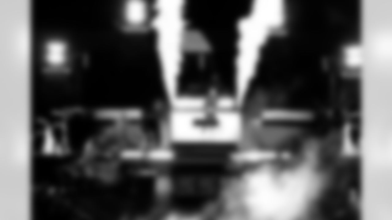 Eminem performs during the Thanksgiving Halftime Show powered by Verizon during an NFL football game against the Green Bay Packers on Thursday, Nov. 27, 2025 in Detroit. (Jeff Nguyen/Detroit Lions via AP)