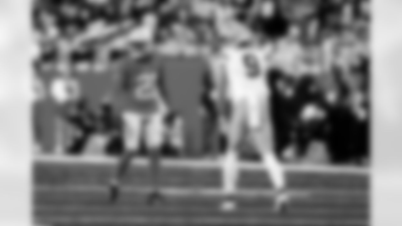 Detroit Lions cornerback Amik Robertson (21) during an NFL football game against the Green Bay Packers on Thursday, Nov. 27, 2025 in Detroit. (Jeff Nguyen/Detroit Lions via AP)