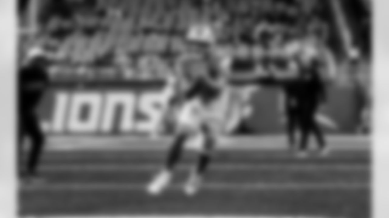 Detroit Lions running back Sione Vaki (33) before an NFL football game against the Miami Dolphins, Saturday, August 16 in Detroit. (Jeff Nguyen/Detroit Lions via AP)