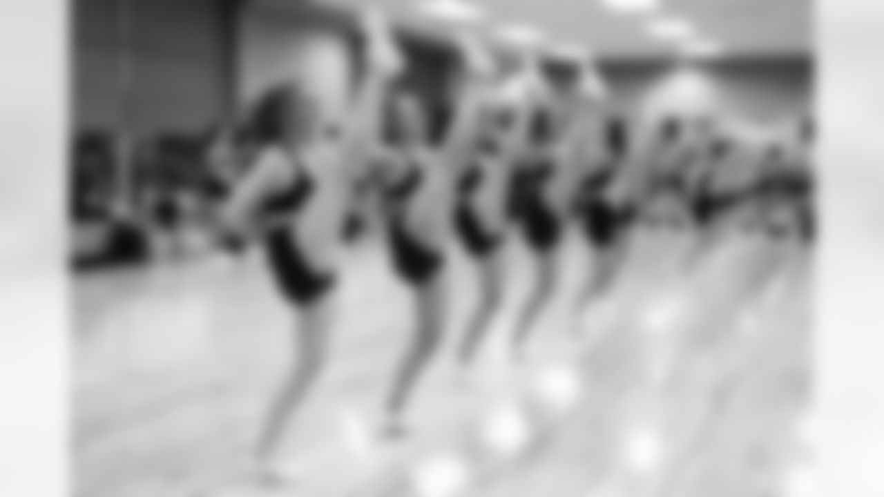 Contestants perform during the Detroit Lions Cheerleaders final look auditions at Lifetime Fitness on May 12, 2025 in Bloomfield Hills, Mich. (Mike Ferdinande/Detroit Lions)