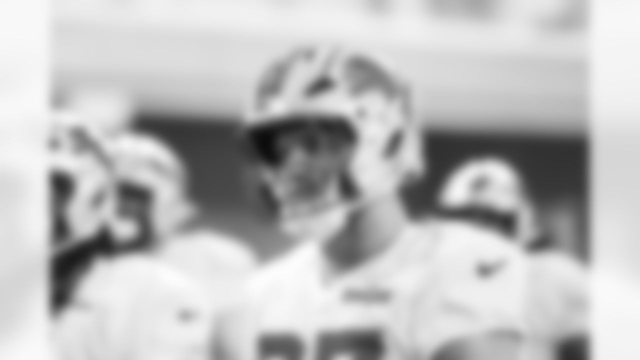 Detroit Lions edge rusher Aidan Hutchinson (97) during practice at the Meijer Performance Center on Dec. 18, 2025 in Allen Park, Mich. (Jeff Nguyen/Detroit Lions)