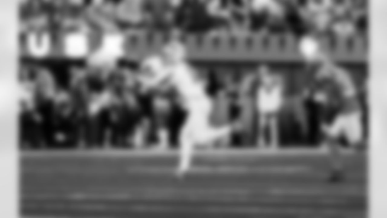 Detroit Lions wide receiver Amon-Ra St. Brown (14) during an NFL football game against the Los Angeles Rams on Sunday, Dec. 14, 2025 in Inglewood, Calif. (Jeff Nguyen/Detroit Lions via AP)