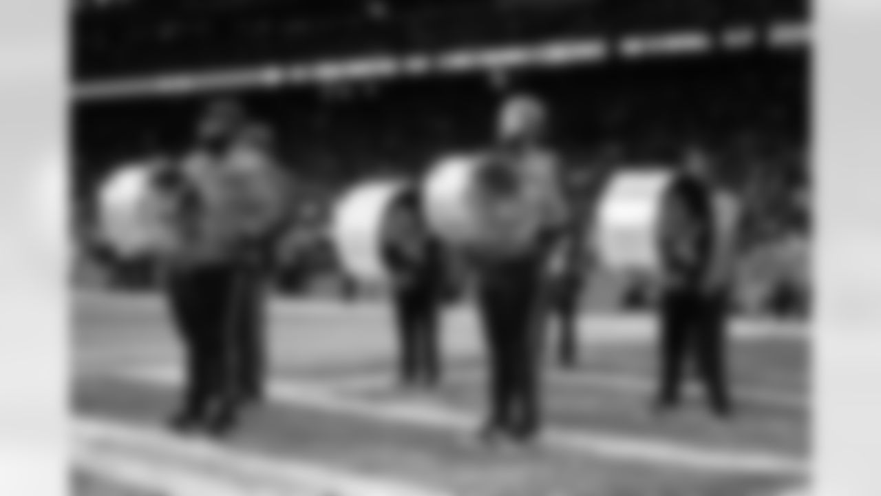 Detroit Lions Honolulu Boom performs during an NFL football game against the Green Bay Packers on Thursday, Nov. 27, 2025 in Detroit. (Mike Ferdinande/Detroit Lions)