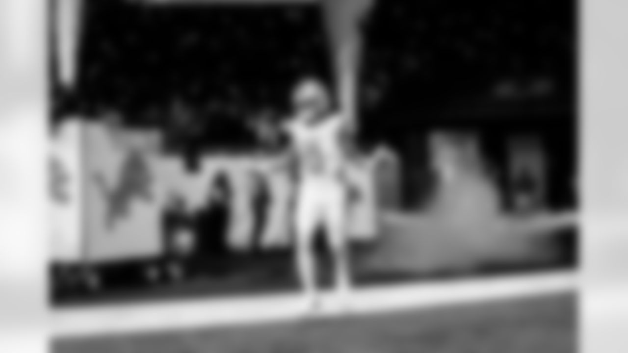 Detroit Lions running back Jahmyr Gibbs (0) before an NFL football game against the Dallas Cowboys on Thursday, Dec. 4, 2025 in Detroit. (Jeff Nguyen/Detroit Lions via AP)