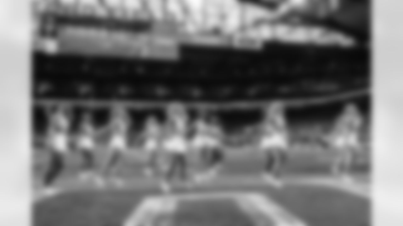 Detroit Lions Cheerleaders perform during an NFL football game against the Tennessee Titans on Oct. 27, 2024 in Detroit. (Mike Ferdinande/Detroit Lions)