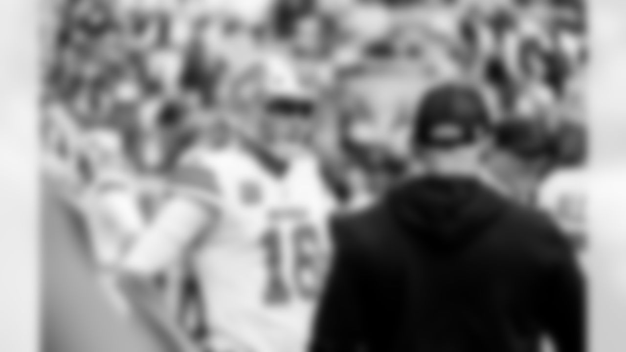 Detroit Lions quarterback Jared Goff (16) before an NFL football game against the Green Bay Packers on Sunday, Sept. 7, 2025, in Green Bay, Wis. (Jeff Nguyen/Detroit Lions via AP)