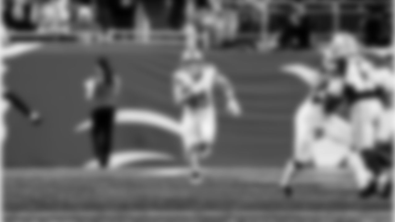 Detroit Lions wide receiver Tom Kennedy (85) during an NFL football game against the Dallas Cowboys on Thursday, Dec. 4, 2025 in Detroit. (Jeff Nguyen/Detroit Lions via AP)