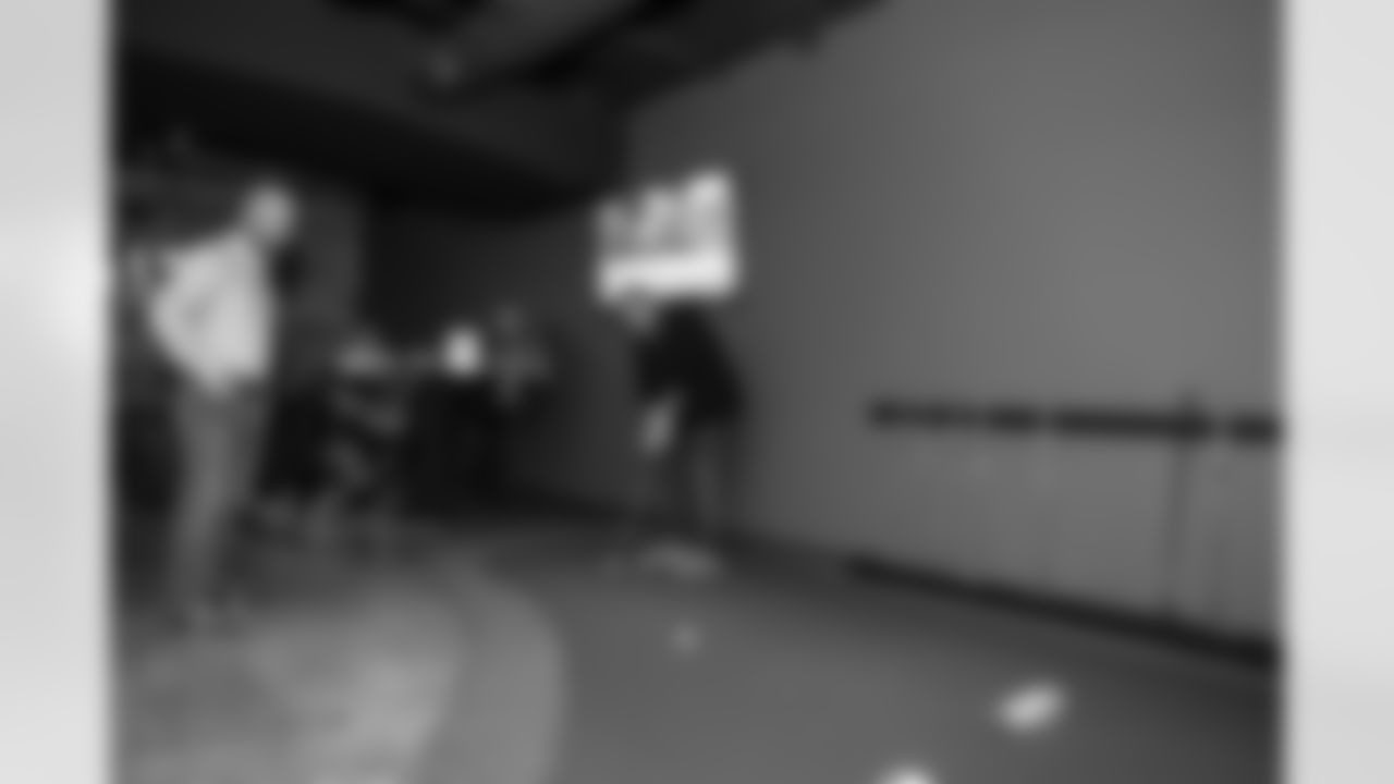 Guests during a Strike for Literacy event at Five Iron Golf on Nov. 3, 2025 in Detroit.(Carl Jones II/Detroit Lions)