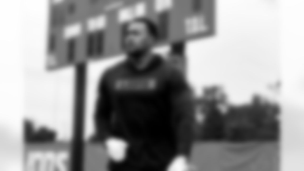 Detroit Lions linebacker Derrick Barnes (55) during offseason workouts at the Meijer Performance Center on May 20, 2025 in Allen Park, Mich. (Jeff Nguyen/Detroit Lions)