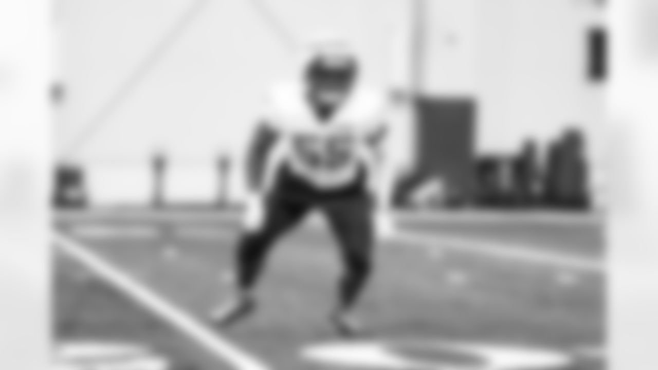 Detroit Lions linebacker Derrick Barnes (55) during practice at the Meijer Performance Center on Dec. 10, 2025 in Allen Park, Mich. (Jeff Nguyen/Detroit Lions)