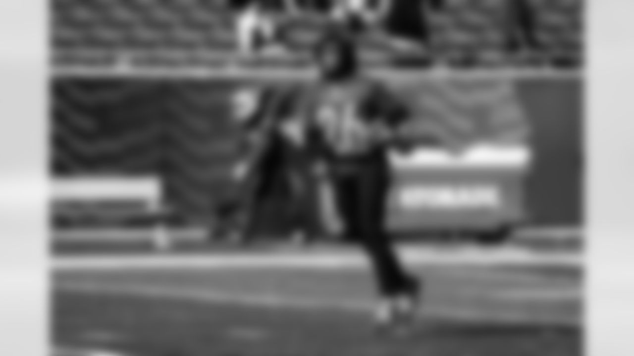 Detroit Lions running back Jahmyr Gibbs (26) at practice during the 2024 Pro Bowl Games in Orlando, FL on February 2, 2024. (Jeff Nguyen/Detroit Lions via AP)