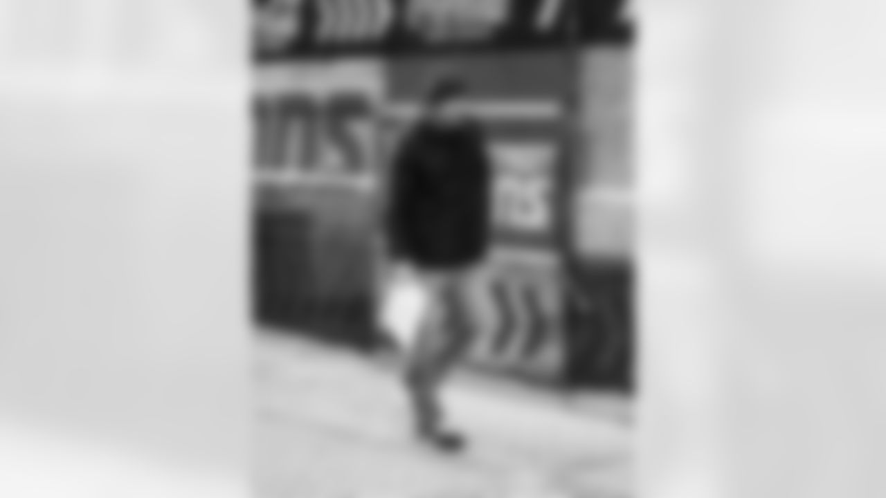 Detroit Lions head coach Dan Campbell arrives to an NFL football game against the Dallas Cowboys on Thursday, Dec. 4, 2025 in Detroit. (Jeff Nguyen/Detroit Lions via AP)