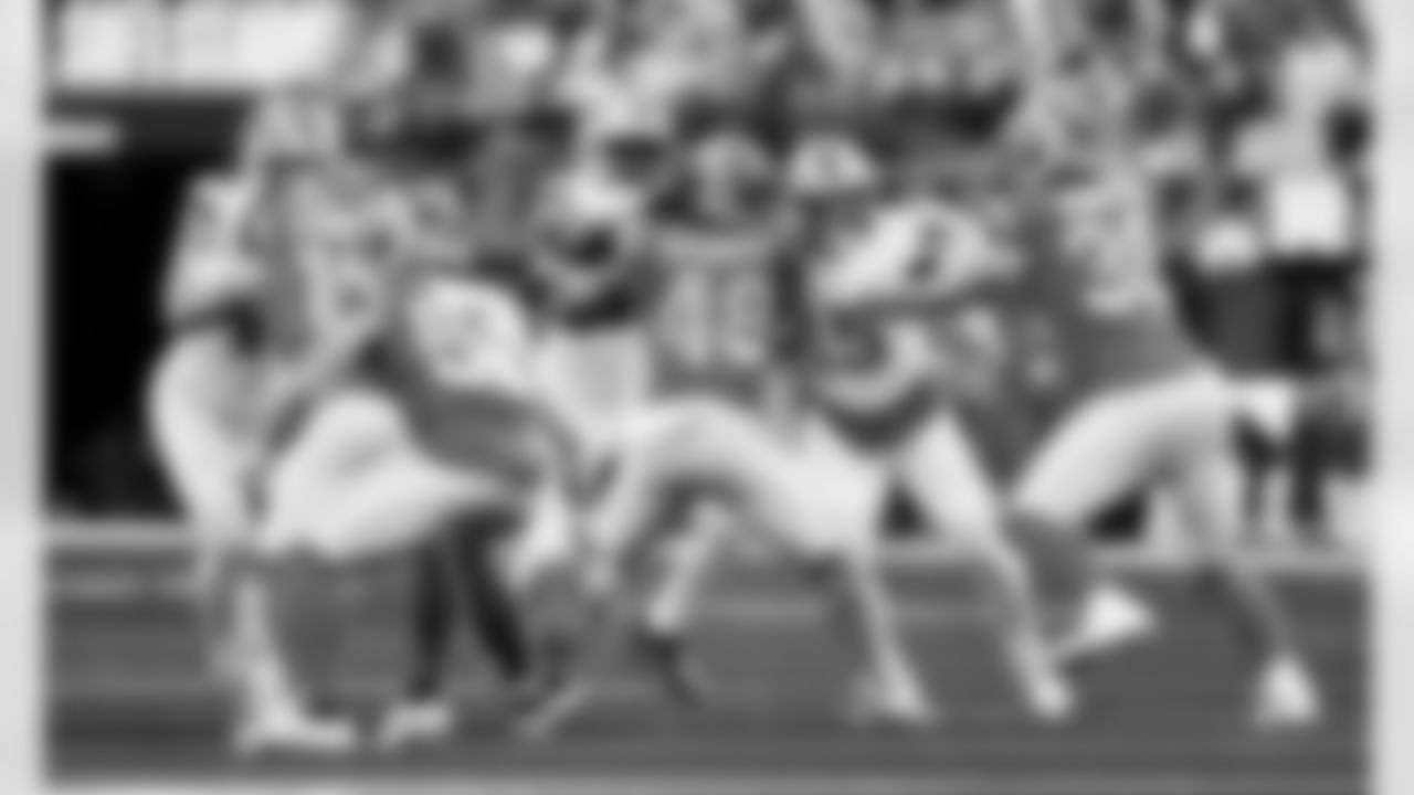 Detroit Lions linebacker Malcolm Rodriguez (44), Detroit Lions edge rusher Al-Quadin Muhammad (96), and Detroit Lions linebacker Grant Stuard (15) during an NFL football game against the Los Angeles Rams on Sunday, Dec. 14, 2025 in Inglewood, Calif. (Jeff Nguyen/Detroit Lions via AP)