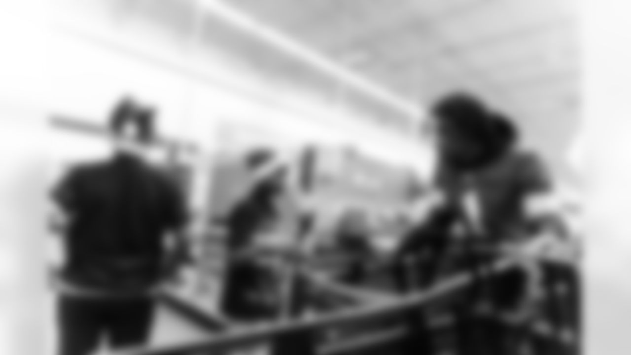 Detroit Lions wide receiver Jameson Williams (1) during Shop with a Lion at Meijer on Dec. 8, 2025 in Detroit. (Stephanie VanWagoner/Detroit Lions)