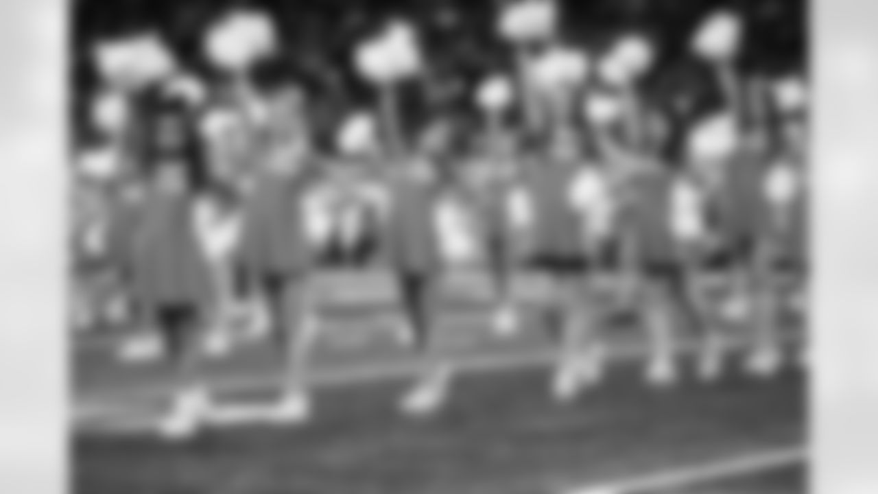 Junior Cheer participants perform at halftime during an NFL football game against the Pittsburgh Steelers on Sunday, Dec. 21, 2025 in Detroit. (Mike Ferdinande/Detroit Lions)