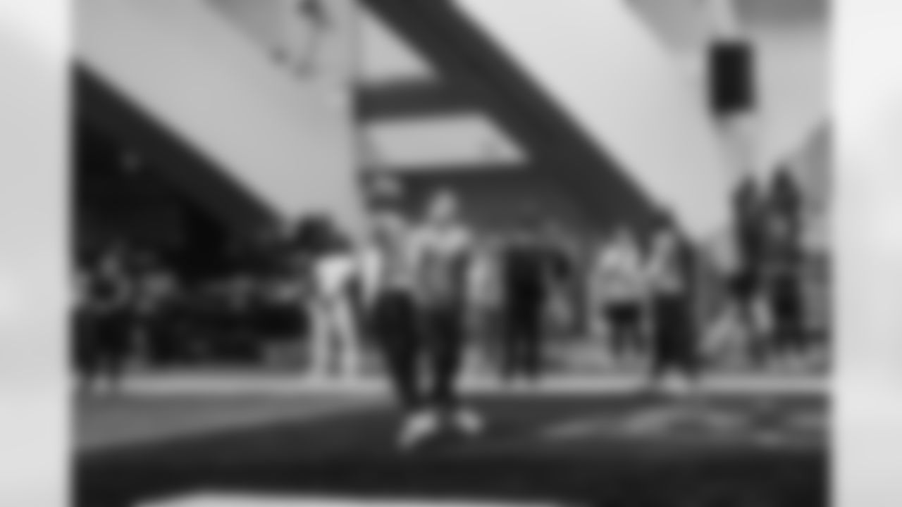 Detroit Lions quarterback Jared Goff (16) runs a route at Pro Bowl Games practice on Feb. 2, 2026 in San Francisco, California. (Stuart Zaas/Detroit Lions)