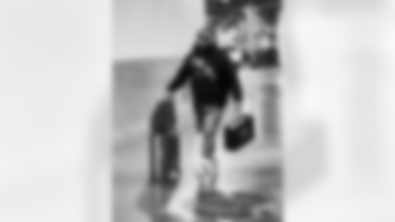 Detroit Lions defensive lineman Alim McNeill (54) arrives to an NFL football game against the Los Angeles Rams on Sunday, Dec. 14, 2025 in Inglewood, Calif. (Jeff Nguyen/Detroit Lions via AP)