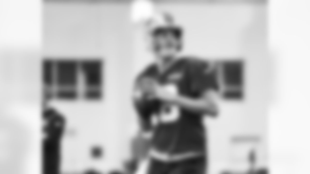 Detroit Lions quarterback Jared Goff (16) during practice at the Meijer Performance Center on Oct. 31, 2025 in Allen Park, Mich. (Jeff Nguyen/Detroit Lions)