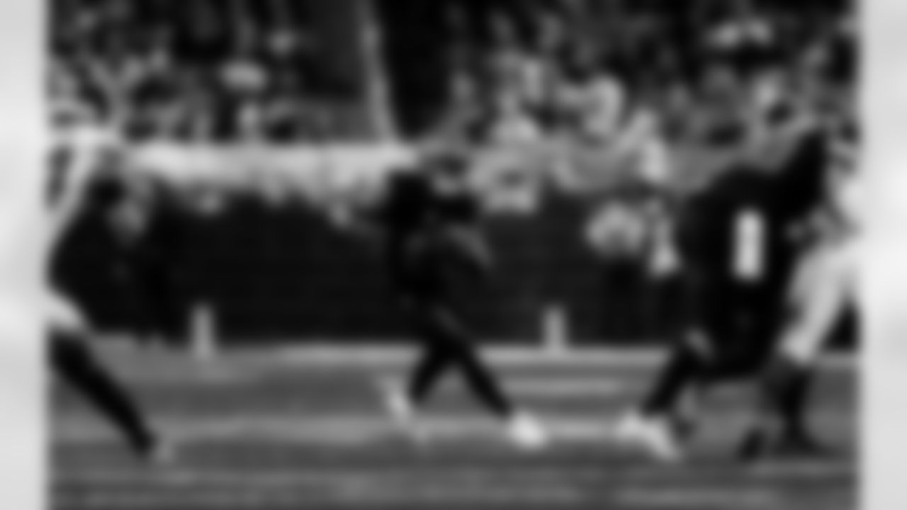 Detroit Lions running back Jahmyr Gibbs (0) during an NFL football game against the New York Giants on Sunday, Nov. 23, 2025 in Detroit. (Jeff Nguyen/Detroit Lions via AP)