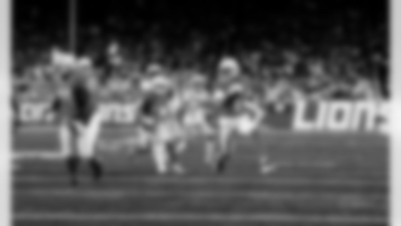 Detroit Lions wide receiver Jameson Williams (1) during an NFL football game against the Green Bay Packers on Thursday, Nov. 27, 2025 in Detroit. (Jeff Nguyen/Detroit Lions via AP)