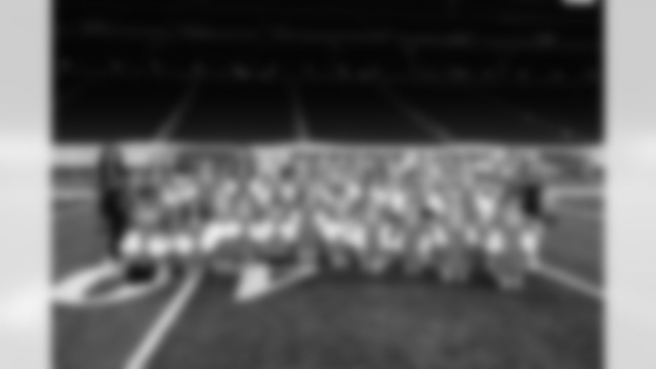 Participants during the junior cheer clinic at Ford Field on Dec. 7, 2025 in Detroit. (Mike Ferdinande/Detroit Lions)