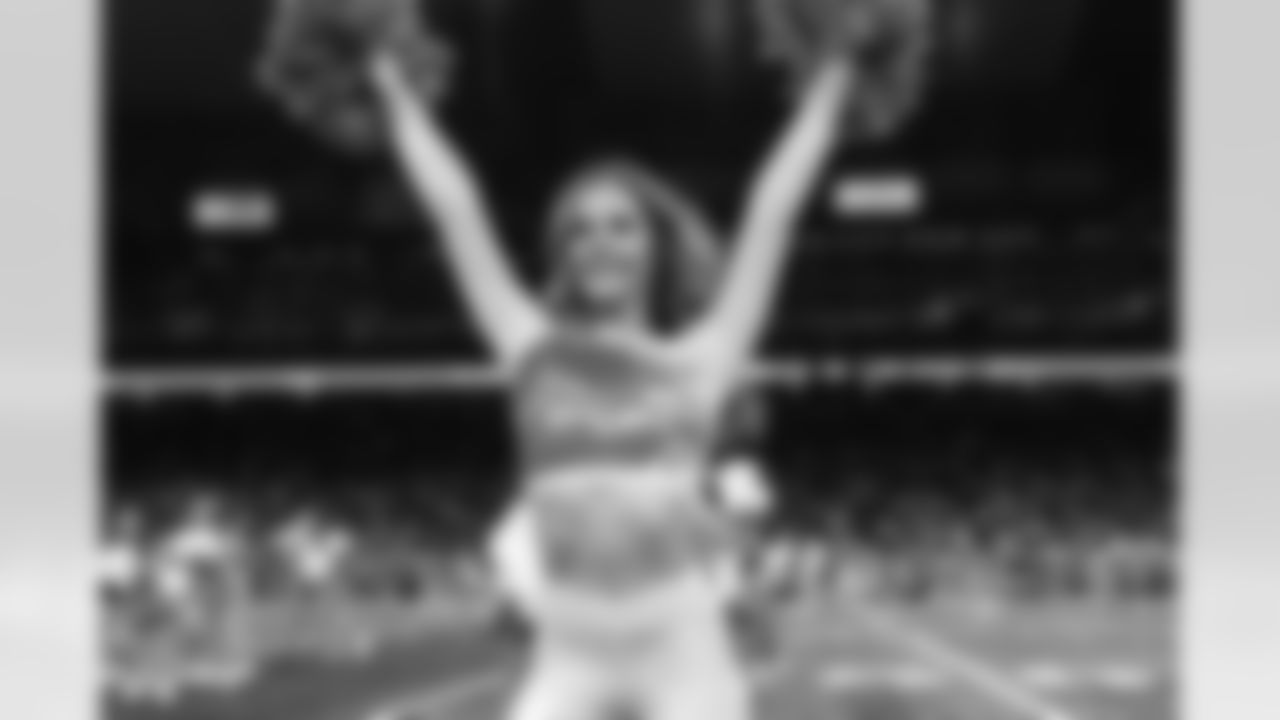 Junior Cheer participants perform at halftime during an NFL football game against the Pittsburgh Steelers on Sunday, Dec. 21, 2025 in Detroit. (Mike Ferdinande/Detroit Lions)