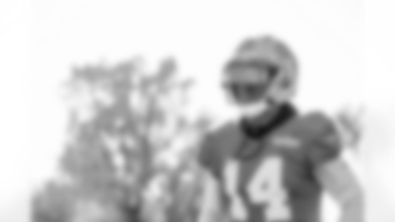 Detroit Lions wide receiver Amon-Ra St. Brown (14) during practice at the Meijer Performance Center on Oct. 28, 2025 in Allen Park, Mich. (Jeff Nguyen/Detroit Lions)