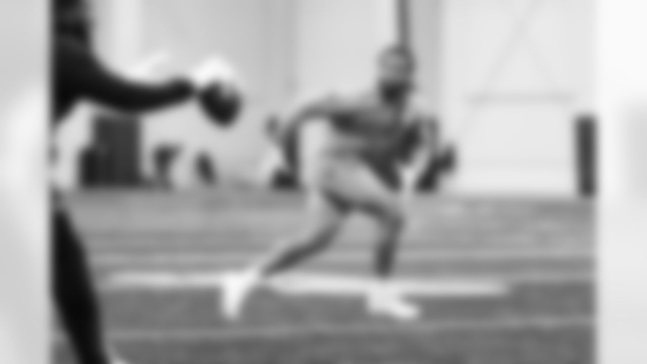 Detroit Lions cornerback Avonte Maddox during offseason workouts at the Meijer Performance Center on May 8, 2025 in Allen Park, Mich. (Jeff Nguyen/Detroit Lions)