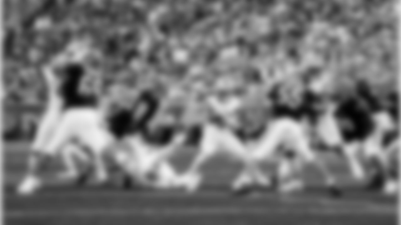 Detroit Lions offensive lineman Christian Mahogany (73), Detroit Lions running back Jahmyr Gibbs (0), and Detroit Lions offensive lineman Giovanni Manu (59) during an NFL football game against the Cincinnati Bengals on Sunday, Oct. 5, 2025 in Cincinnati. (Jeff Nguyen/Detroit Lions via AP)