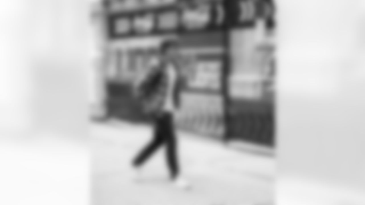 Detroit Lions wide receiver Isaac TeSlaa (18) arrives to an NFL football game against the Pittsburgh Steelers on Sunday, Dec. 21, 2025 in Detroit. (Jeff Nguyen/Detroit Lions via AP)